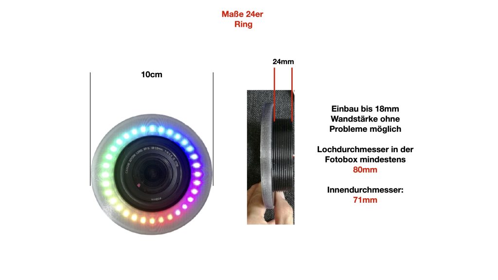 LED Ring Fotobox