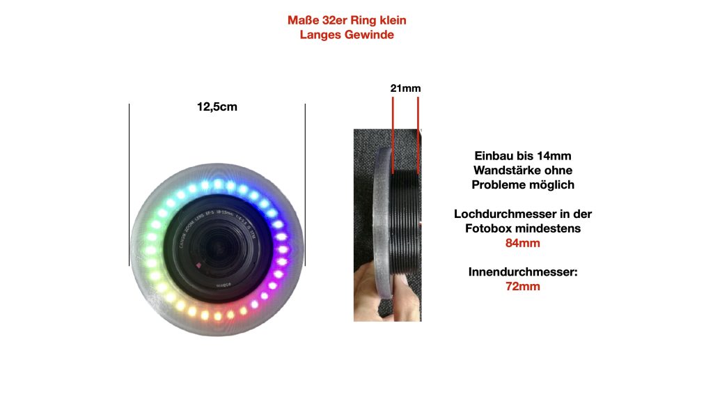 LED Ring Fotobox