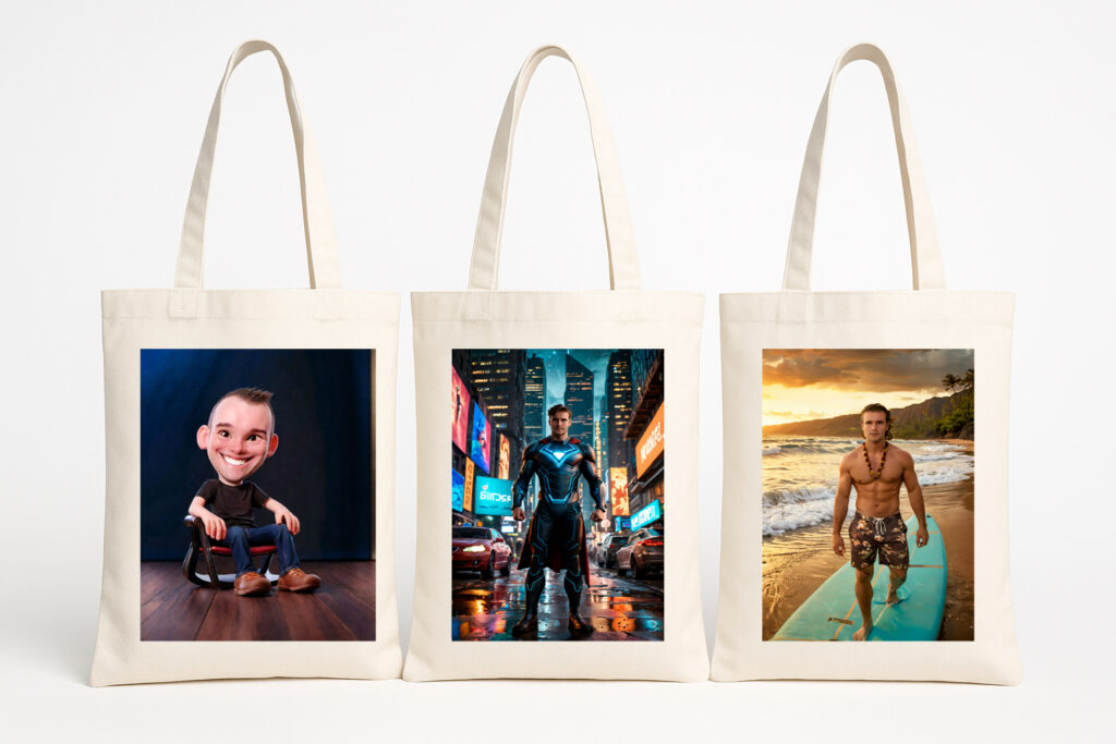 Stofftaschen KI Fotos