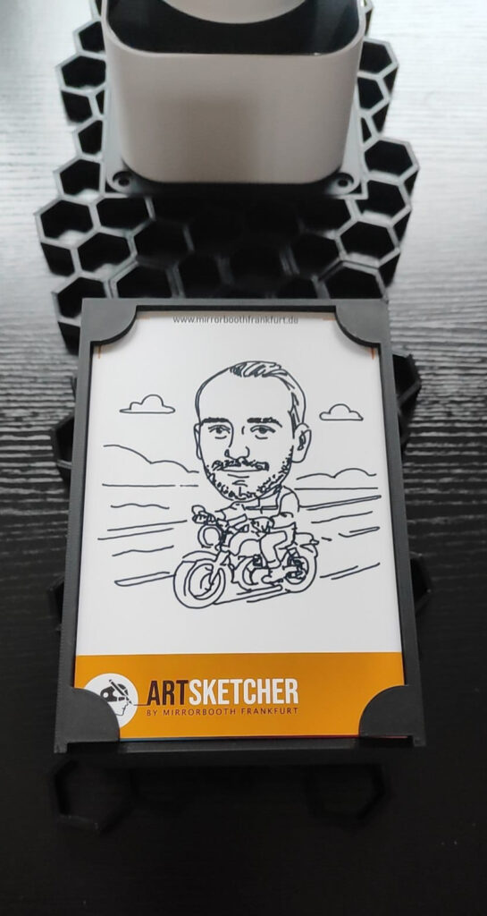 Zeichenroboter, Mirrorbooth Frankfurt, Sketchbot