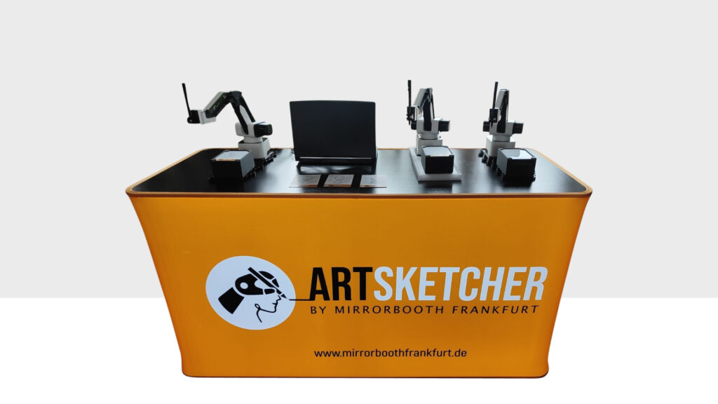 Zeichenroboter, Mirrorbooth Frankfurt, Sketchbot